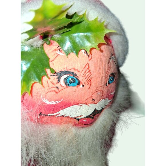 HUGE Vintage Annalee Christmas Santa & Mouse Plush Figurines 18" & 14" Handcraft - Picture 12 of 16